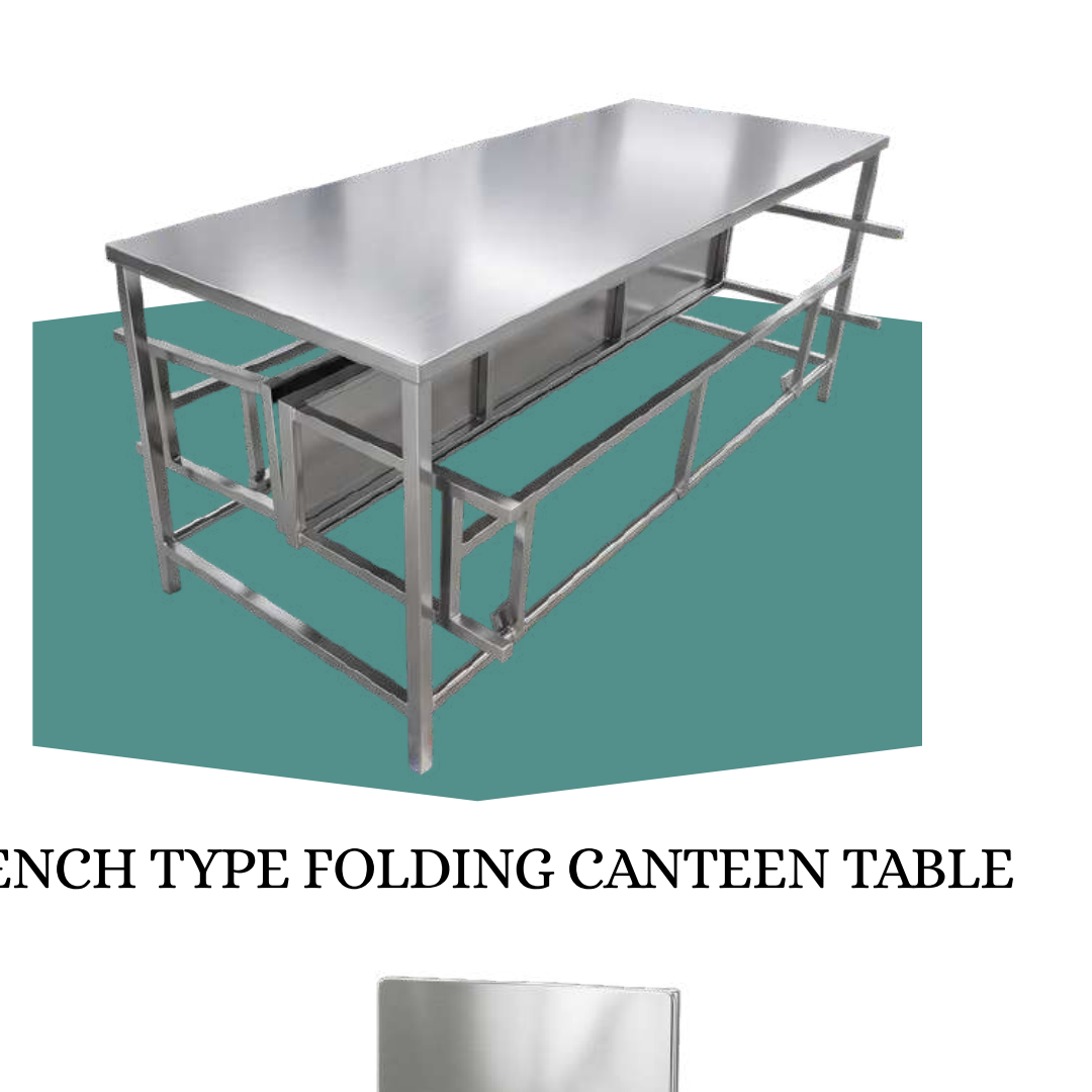 Bench Type Folding Canteen Table